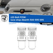 0 Luce Stop LED Abarth 500 595 695 2008 - 2014: P21W Bolt P21W: LED Bolt Rossi (Coppia)