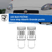 0 Luce Stop LED Abarth Grande punto 2007 - 2010: P21/5W Bolt P21/5W: LED Bolt Rossi (Coppia)