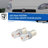 0 Luce Stop LED Abarth Grande punto 2007 - 2010: P21/5W Gear P21/5W: Lampadine LED Rosse Gear