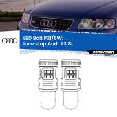 0 Luce Stop LED Audi A3 8L 1996 - 2003: P21/5W Bolt P21/5W: LED Bolt Rossi (Coppia)