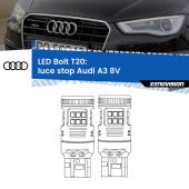 0 Luce Stop LED Audi A3 8V 2013 - 2020: T20 Bolt T20: LED Bolt Rossi (Coppia)