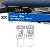 0 Luce Stop LED Audi A6 C7 2010 - 2018: P21W Bolt P21W: LED Bolt Rossi (Coppia)