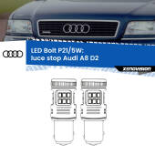 0 Luce Stop LED Audi A8 D2 1994 - 2002: P21/5W Bolt P21/5W: LED Bolt Rossi (Coppia)