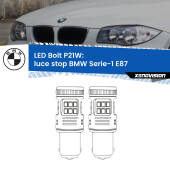 0 Luce Stop LED BMW Serie-1 E87 2003 - 2012: P21W Bolt P21W: LED Bolt Rossi (Coppia)