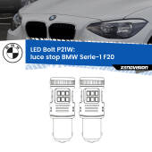 0 Luce Stop LED BMW Serie-1 F20 2010 - 2014: P21W Bolt P21W: LED Bolt Rossi (Coppia)