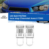 0 Luce Stop LED Chevrolet Aveo II T300 2011 - 2021: P21/5W Bolt P21/5W: LED Bolt Rossi (Coppia)