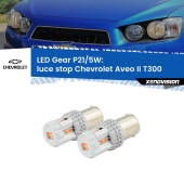 0 Luce Stop LED Chevrolet Aveo II T300 2011 - 2021: P21/5W Gear P21/5W: Lampadine LED Rosse Gear