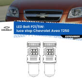 0 Luce Stop LED Chevrolet Aveo T250 2005 - 2011: P21/5W Bolt P21/5W: LED Bolt Rossi (Coppia)