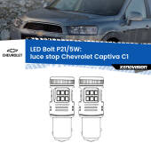 0 Luce Stop LED Chevrolet Captiva C1 2006 - 2018: P21/5W Bolt P21/5W: LED Bolt Rossi (Coppia)