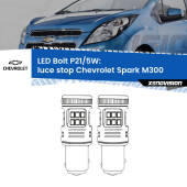 0 Luce Stop LED Chevrolet Spark M300 2009 - 2016: P21/5W Bolt P21/5W: LED Bolt Rossi (Coppia)