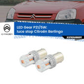 0 Luce Stop LED Citroën Berlingo 1996 - 2007: P21/5W Gear P21/5W: Lampadine LED Rosse Gear