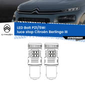 0 Luce Stop LED Citroën Berlingo III 2018 in poi: P21/5W Bolt P21/5W: LED Bolt Rossi (Coppia)