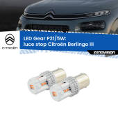 0 Luce Stop LED Citroën Berlingo III 2018 in poi: P21/5W Gear P21/5W: Lampadine LED Rosse Gear