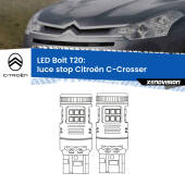 0 Luce Stop LED Citroën C-Crosser 2007 - 2012: T20 Bolt T20: LED Bolt Rossi (Coppia)