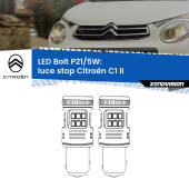 0 Luce Stop LED Citroën C1 II 2014 in poi: P21/5W Bolt P21/5W: LED Bolt Rossi (Coppia)
