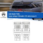 0 Luce Stop LED Citroën C3 aircross II 2024 in poi: T20 Bolt T20: LED Bolt Rossi (Coppia)