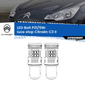 0 Luce Stop LED Citroën C3 II 2009 - 2016: P21/5W Bolt P21/5W: LED Bolt Rossi (Coppia)