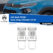 0 Luce Stop LED Citroën C3 III 2016 in poi: P21W Bolt P21W: LED Bolt Rossi (Coppia)