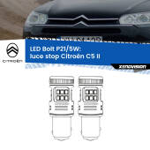 0 Luce Stop LED Citroën C5 II 2008 - 2014: P21/5W Bolt P21/5W: LED Bolt Rossi (Coppia)