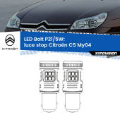 0 Luce Stop LED Citroën C5 My04 2004 - 2008: P21/5W Bolt P21/5W: LED Bolt Rossi (Coppia)