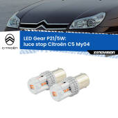0 Luce Stop LED Citroën C5 My04 2004 - 2008: P21/5W Gear P21/5W: Lampadine LED Rosse Gear