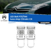 0 Luce Stop LED Citroën C6  2005 - 2012: P21/5W Bolt P21/5W: LED Bolt Rossi (Coppia)