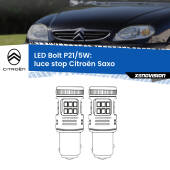 0 Luce Stop LED Citroën Saxo 1996 - 2004: P21/5W Bolt P21/5W: LED Bolt Rossi (Coppia)