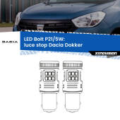 0 Luce Stop LED Dacia Dokker 2012 in poi: P21/5W Bolt P21/5W: LED Bolt Rossi (Coppia)