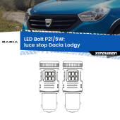 0 Luce Stop LED Dacia Lodgy 2012 in poi: P21/5W Bolt P21/5W: LED Bolt Rossi (Coppia)
