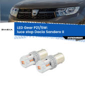 0 Luce Stop LED Dacia Sandero II 2012 in poi: P21/5W Gear P21/5W: Lampadine LED Rosse Gear