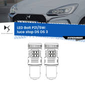 0 Luce Stop LED DS DS 3 2015 in poi: P21/5W Bolt P21/5W: LED Bolt Rossi (Coppia)