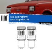 0 Luce Stop LED Fiat 126 1972 - 2000: P21/5W Bolt P21/5W: LED Bolt Rossi (Coppia)