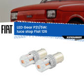 0 Luce Stop LED Fiat 126 1972 - 2000: P21/5W Gear P21/5W: Lampadine LED Rosse Gear