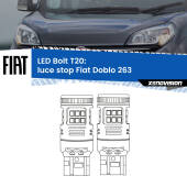 0 Luce Stop LED Fiat Doblo 263 2015 - 2016: T20 Bolt T20: LED Bolt Rossi (Coppia)