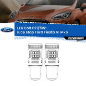 0 Luce Stop LED Ford Fiesta Mk6 2008 - 2017: P21/5W Bolt P21/5W: LED Bolt Rossi (Coppia)