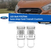 0 Luce Stop LED Ford Transit Custom 2012 - 2022: P21/5W Bolt P21/5W: LED Bolt Rossi (Coppia)
