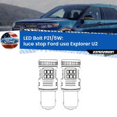 0 Luce Stop LED Ford usa Explorer U2 1995 - 2001: P21/5W Bolt P21/5W: LED Bolt Rossi (Coppia)