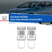 0 Luce Stop LED Honda Accord Mk3 1985 - 1989: P21/5W Bolt P21/5W: LED Bolt Rossi (Coppia)