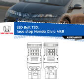 0 Luce Stop LED Honda Civic Mk8 2005 - 2010: T20 Bolt T20: LED Bolt Rossi (Coppia)