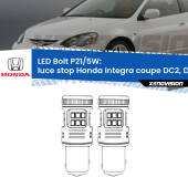 0 Luce Stop LED Honda Integra coupe DC2, DC4 1997 - 2001: P21/5W Bolt P21/5W: LED Bolt Rossi (Coppia)