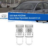 0 Luce Stop LED Hyundai Accent II LC 2000 - 2005: P21/5W Bolt P21/5W: LED Bolt Rossi (Coppia)