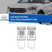 0 Luce Stop LED Hyundai Creta  2016 in poi: P21/5W Bolt P21/5W: LED Bolt Rossi (Coppia)