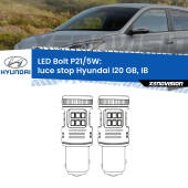 0 Luce Stop LED Hyundai I20 GB, IB 2014 in poi: P21/5W Bolt P21/5W: LED Bolt Rossi (Coppia)
