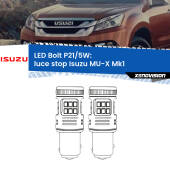 0 Luce Stop LED Isuzu MU-X Mk1 prima serie: P21/5W Bolt P21/5W: LED Bolt Rossi (Coppia)