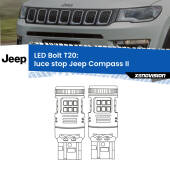 0 Luce Stop LED Jeep Compass II 2017 in poi: T20 Bolt T20: LED Bolt Rossi (Coppia)