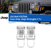 0 Luce Stop LED Jeep Wrangler II TJ 1996 - 2005: P21/5W Bolt P21/5W: LED Bolt Rossi (Coppia)