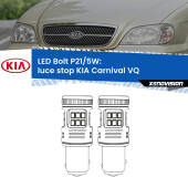 0 Luce Stop LED KIA Carnival VQ 2005 - 2013: P21/5W Bolt P21/5W: LED Bolt Rossi (Coppia)