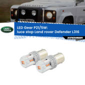0 Luce Stop LED Land rover Defender L316 1998 - 2016: P21/5W Gear P21/5W: Lampadine LED Rosse Gear