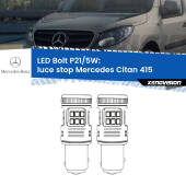 0 Luce Stop LED Mercedes Citan 415 2012 in poi: P21/5W Bolt P21/5W: LED Bolt Rossi (Coppia)