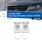 0 Luce Stop LED Mercedes Classe-M W166 2011 - 2015: P21W Bolt P21W: LED Bolt Rossi (Coppia)